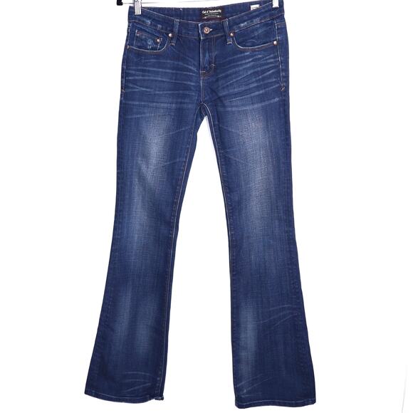 CULT OF INDIVIDUALITY Bohemi Bootcut Jeans Dark Wash Blue Low Rise Women's 27 - Picture 1 of 8